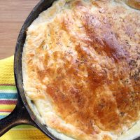 Skillet Turkey Pot Pie & the Difference Between Boiling & Simmering