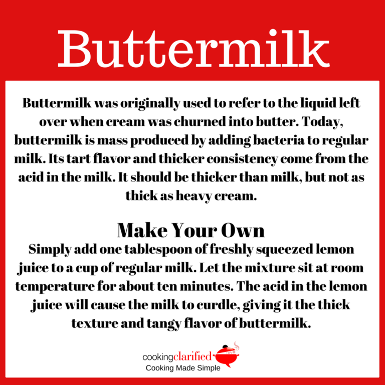 How to Make Buttermilk Buttermilk Cooking Clarified