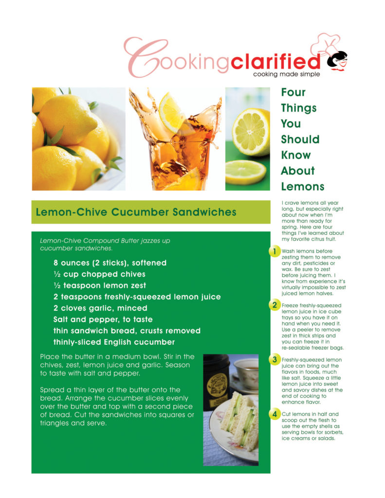 Lemons: Recipes & Tips!