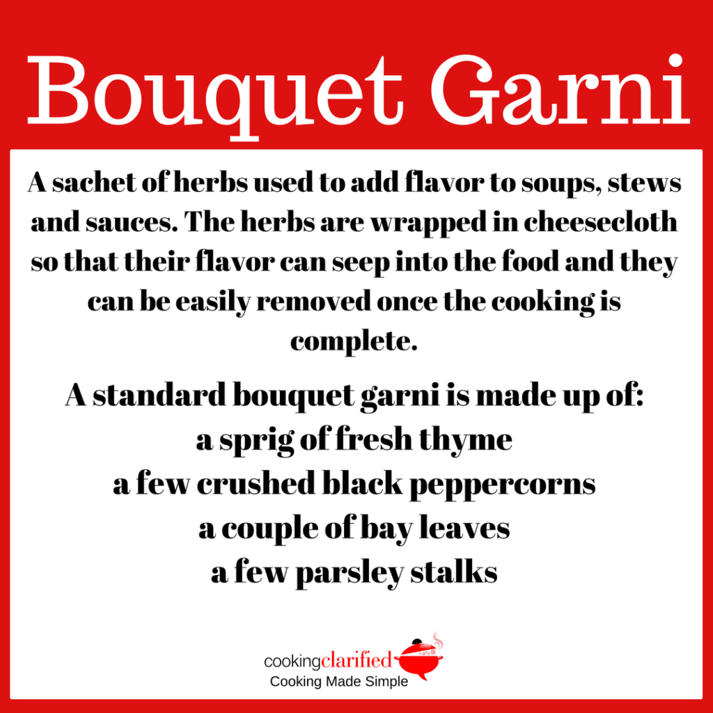 Bouquet Garni Cooking Clarified