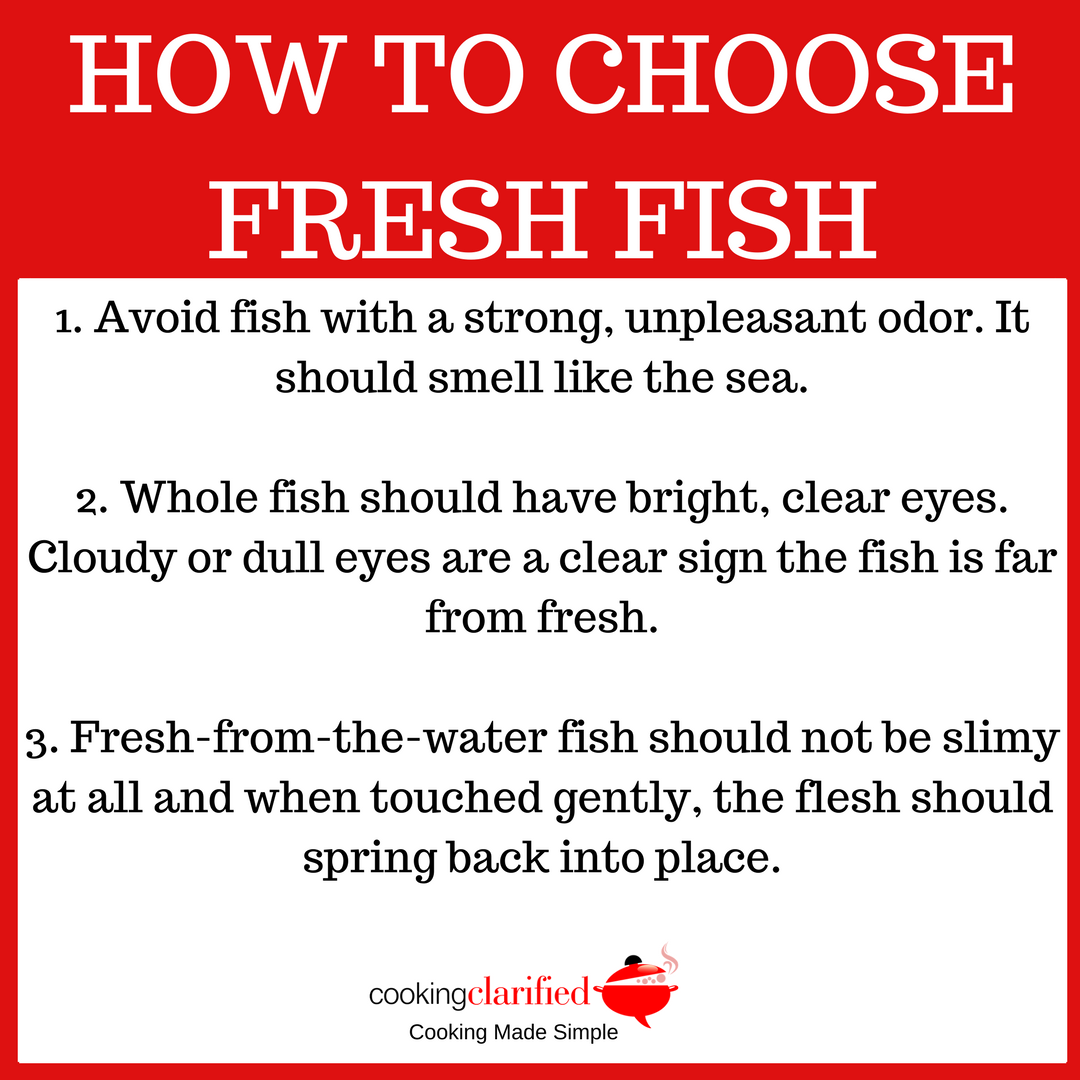 Choosing fresh fish