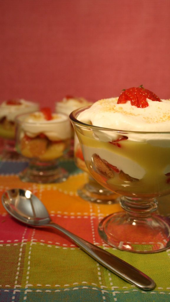 Lemon Curd & Strawberry Trifle