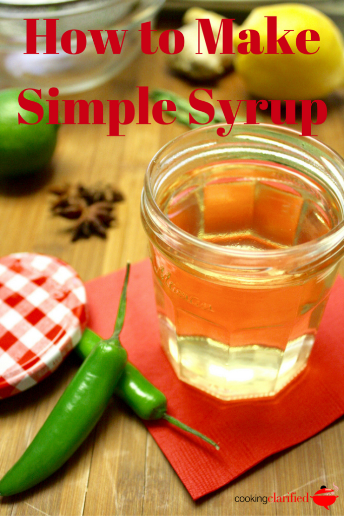 Simple Syrup is a syrup made by combining equal parts sugar and water and heating them until the sugar dissolves. The result is a solution to half-sweetened tea. Stir a splash or two of if into your tea for a sweet tea minus the sugar crystals.