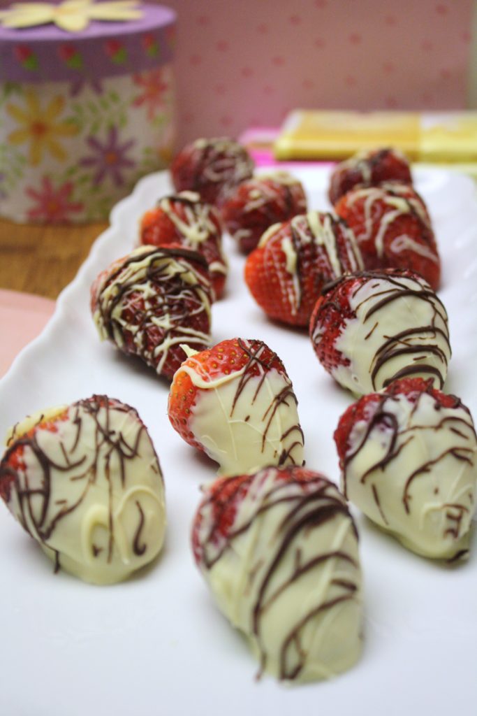 White Chocolate & Mascarpone-Stuffed Strawberries