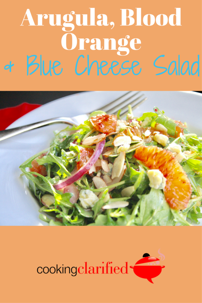 Arugula, Blood Orange &  Blue Cheese Salad
