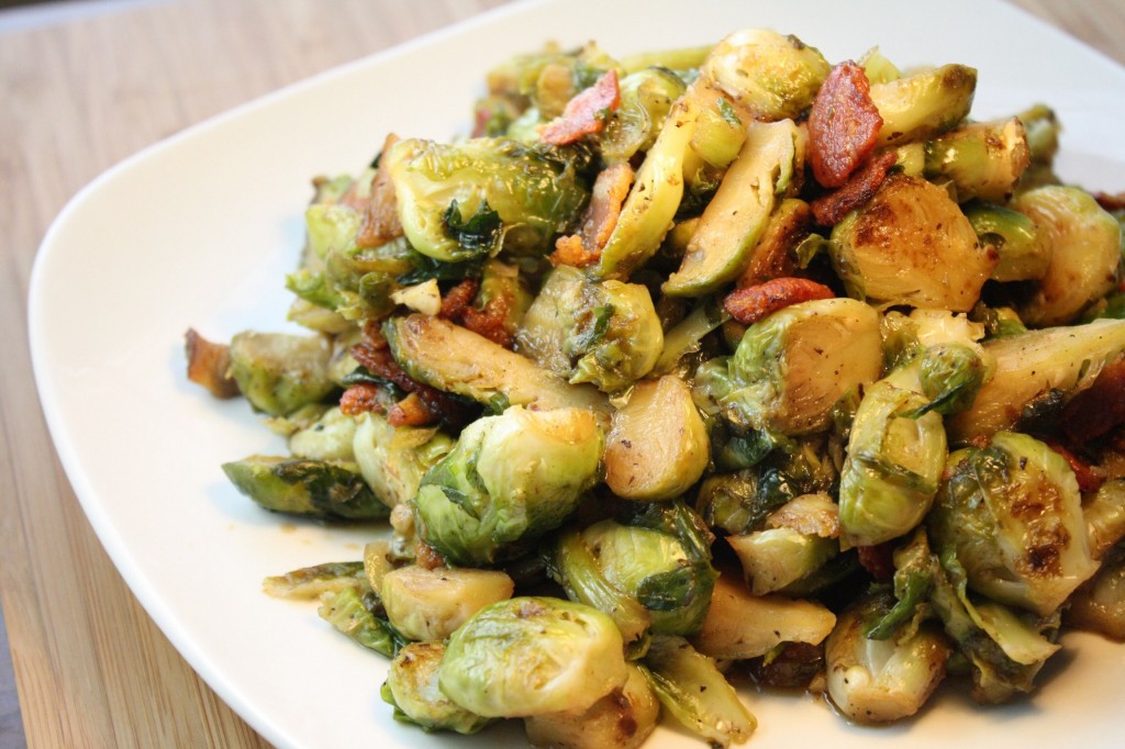 Bourbon & Maple Braised Brussel Sprouts