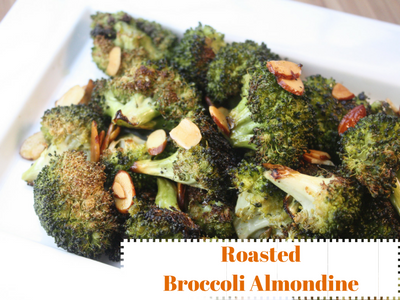 Roasted Broccoli Almondine