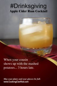 Apple Cider Rum Cocktail Drinksgiving