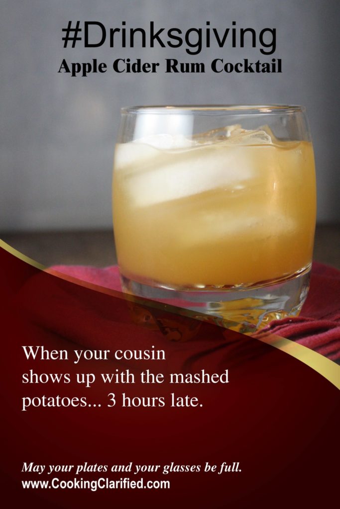 Apple Cider Rum Cocktail Drinksgiving