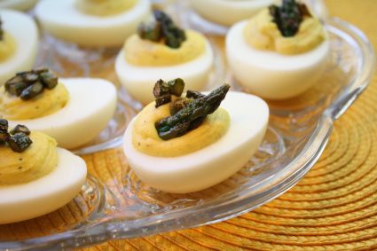 Asparagus-Topped Deviled Eggs1