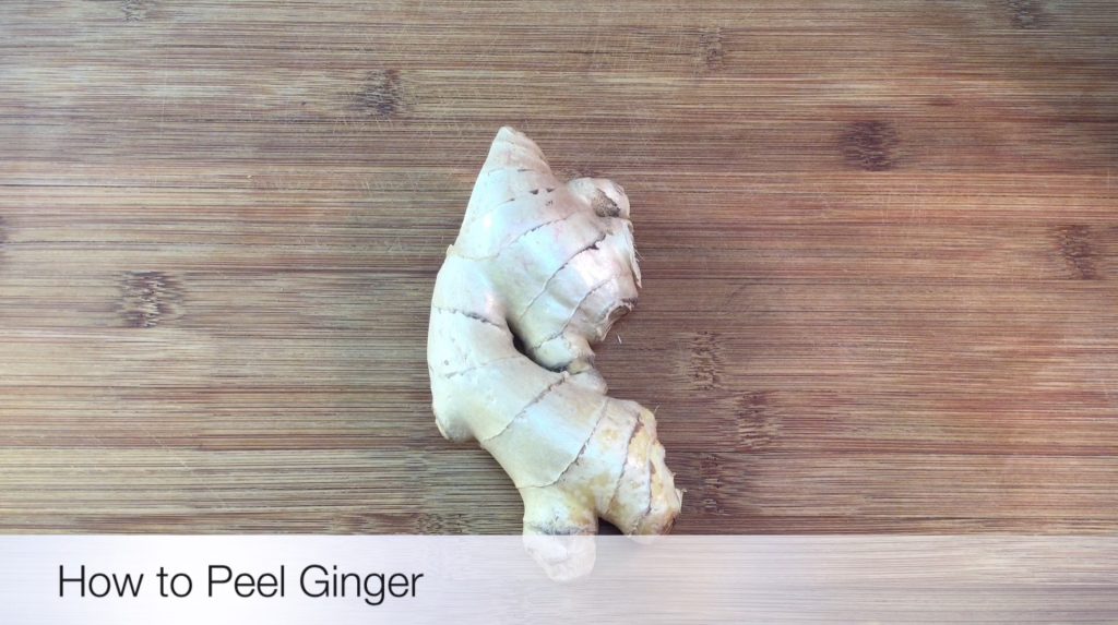 How to Peel Ginger - The key to easily peeling ginger lays in the humble spoon. To get rid of the skin without sacrificing any of the actual flesh, simply press the edge of a regular spoon against the skin and slide it firmly across the surface. The skin should peel away easily leaving the flesh intact.