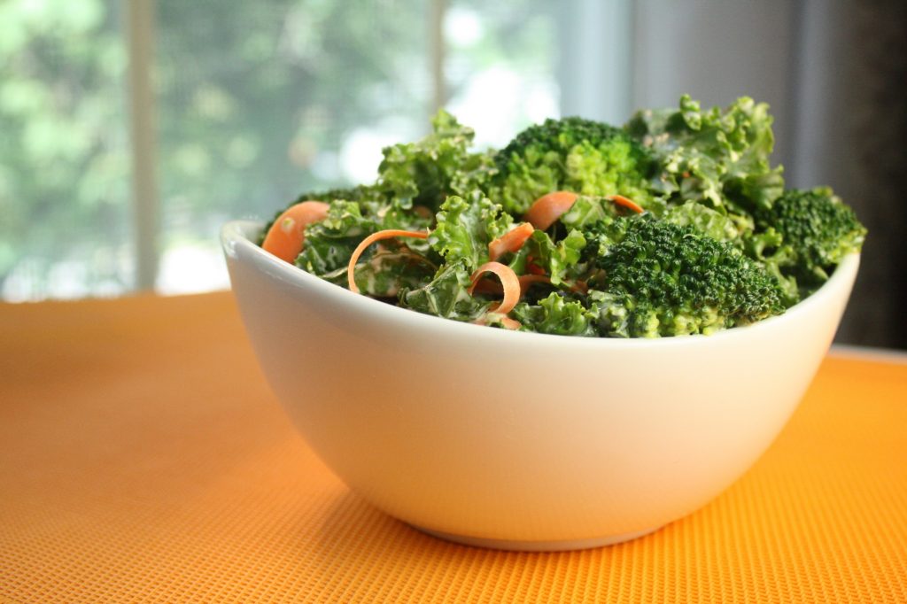 Broccoli, kale & Carrot Salad