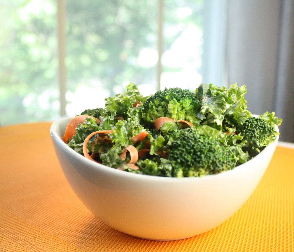 Broccoli, Kale & Carrot Salad