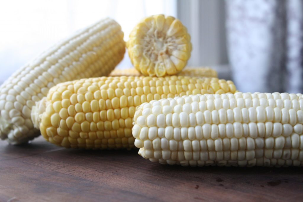 Cut corn kernels