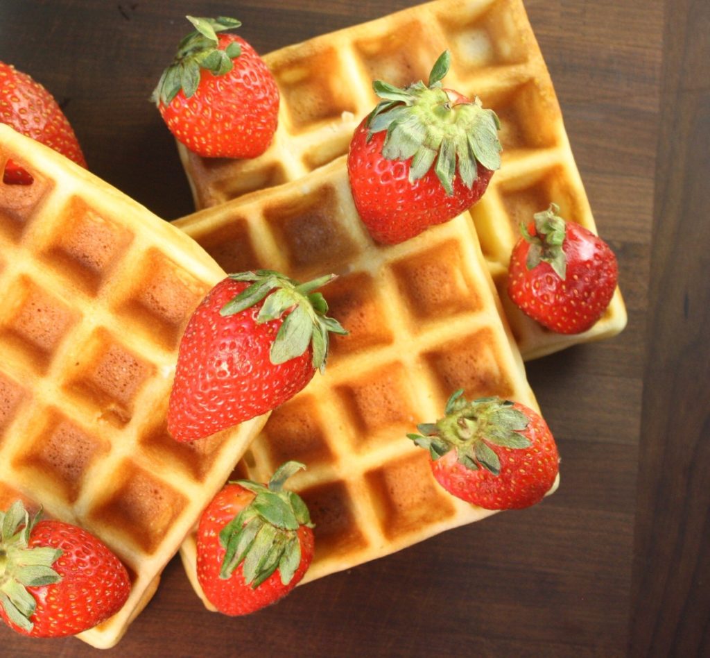 Learning how to make crisp waffles has been a breakfast game-changer! I love to hear that telltale crunch when I take a bite of one and it's still crisp after I've drowned it in maple syrup or berries and whipped cream or if I'm feeling crazy, all three. This recipe makes it so easy!