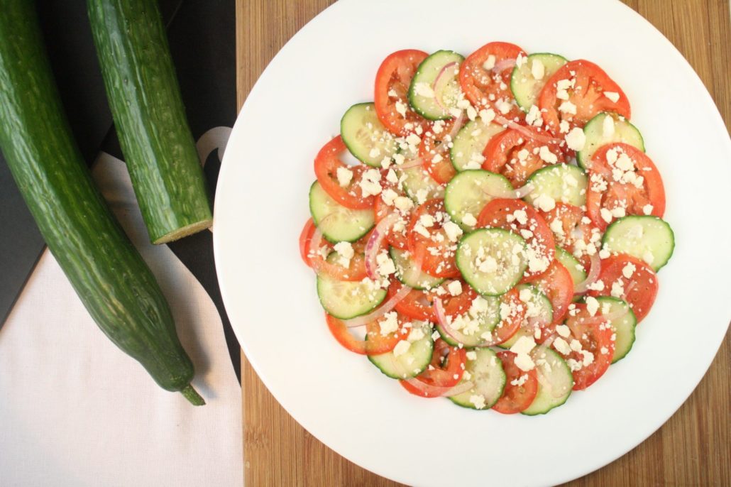 Cucumber & Tomato Salad with Feta