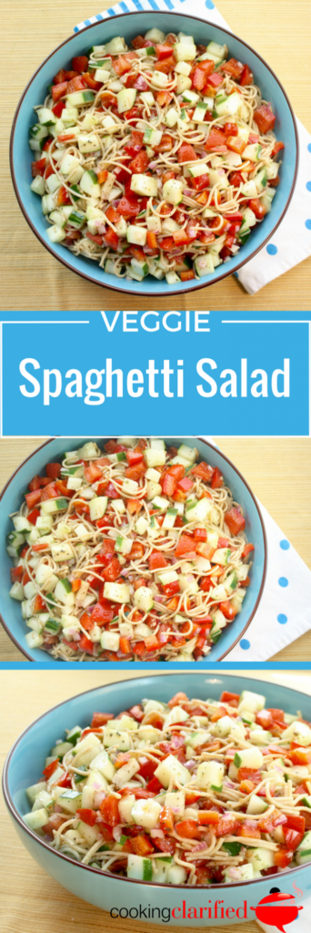 Veggie Spaghetti Salad PIN