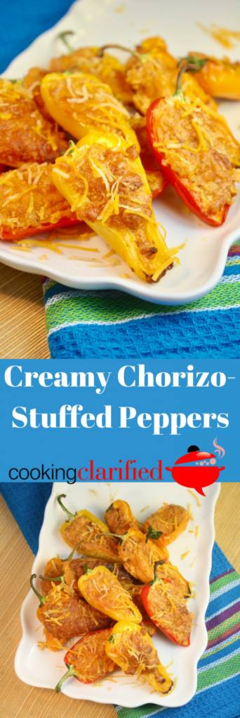 Creamy Chorizo Stuffed Peppers