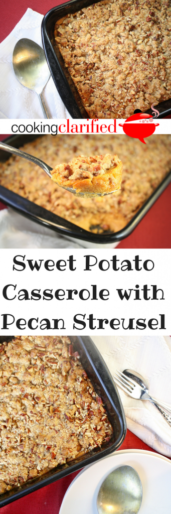 Sweet Potato Casserole with Pecan Streusel 