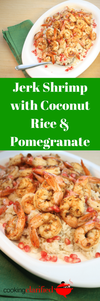 Jerk Shrimp with Coconut Rice & Pomegranate