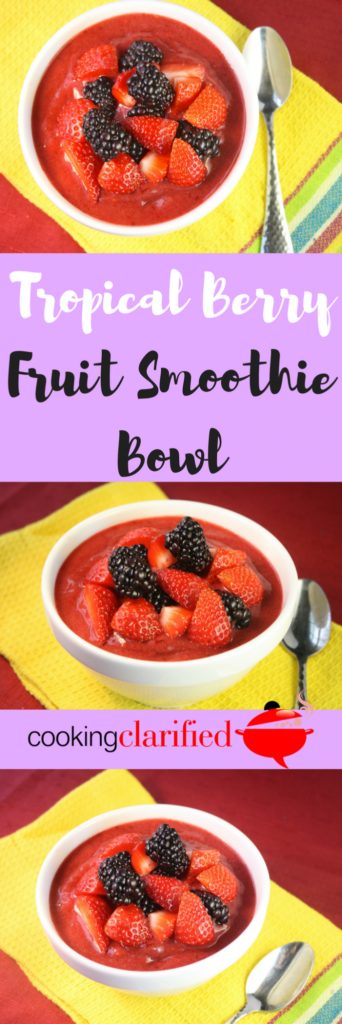 Tropical Berry Fruit Smoothie Bowl