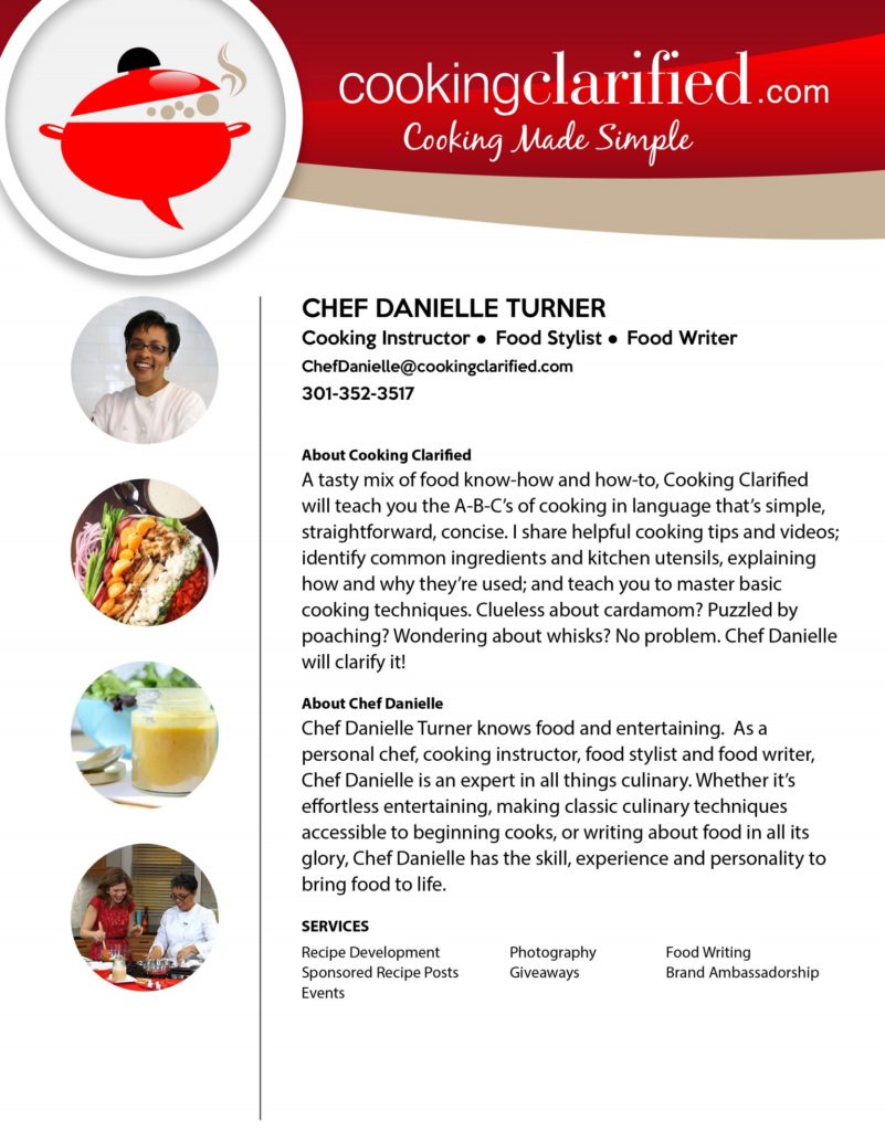 CookingClarifiedMedia Kit Page 1