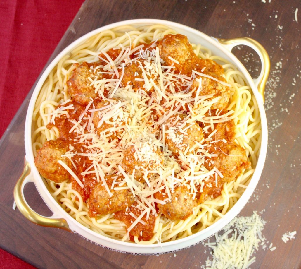 Spaghetti & Turkey Meatballs (8)