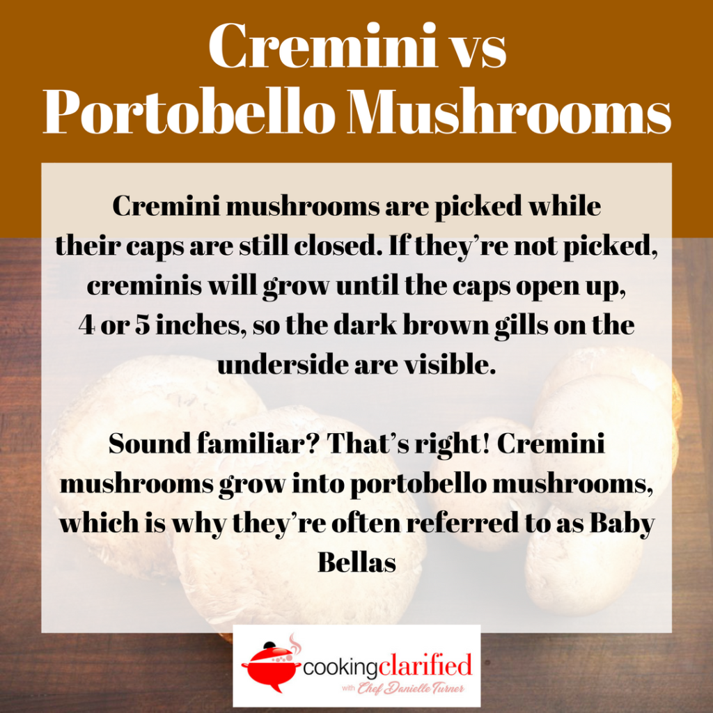 Cremini vs Portobello Mushrooms