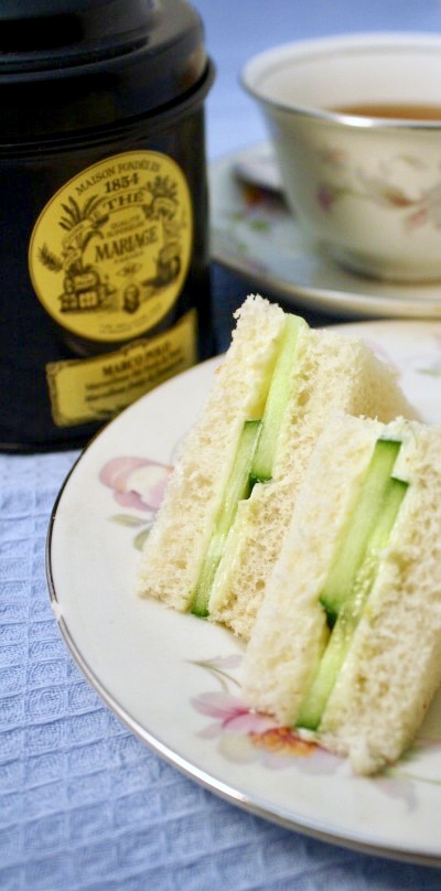 Lemon Chive Cucumber Sandwiches