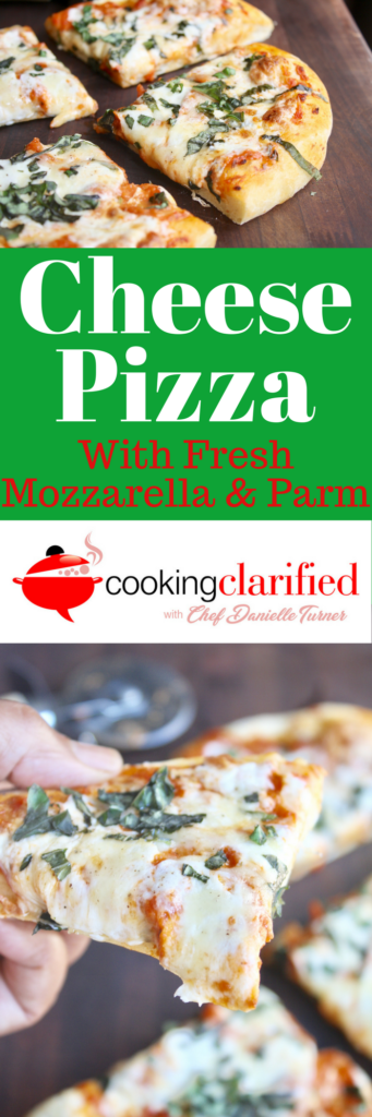 Cheese Pizza with Fresh Mozzarella & Parm