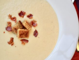 Cream of Parsnip Soup in Bowl