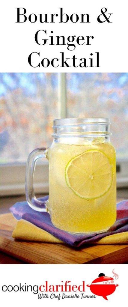 Bourbon and Ginger is crisp, refreshing and oh-so-simple to make. It's so refreshing and delicious I like to make it the mix up by the pitcher for parties. It's always the most popular guest. 