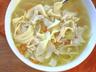 Chicken Noodle Soup in Bowl
