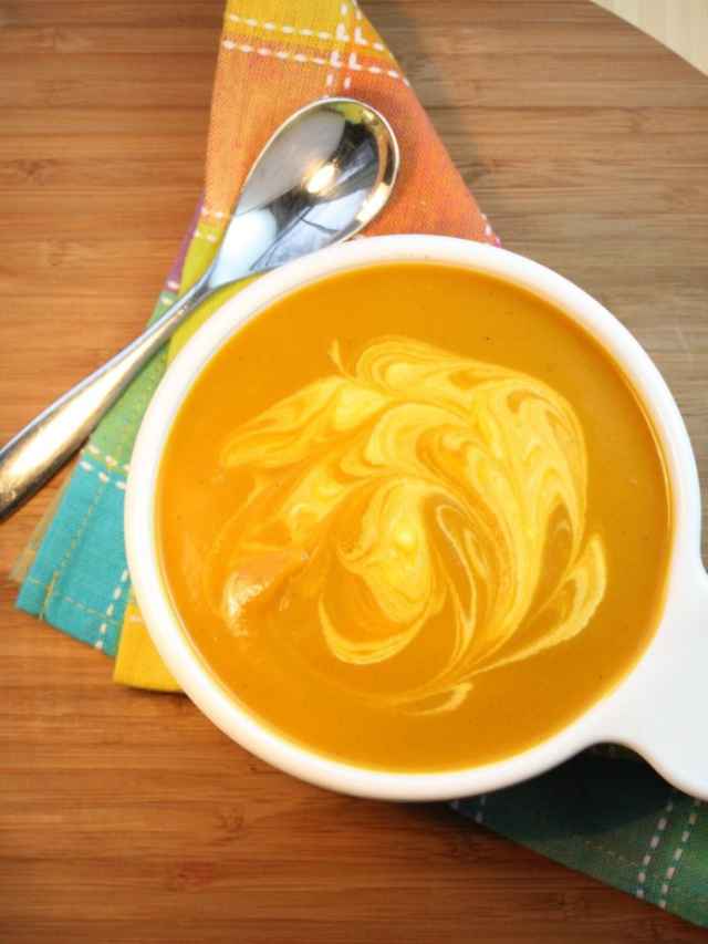 Spiced Butternut Squash Soup Web Story Poster